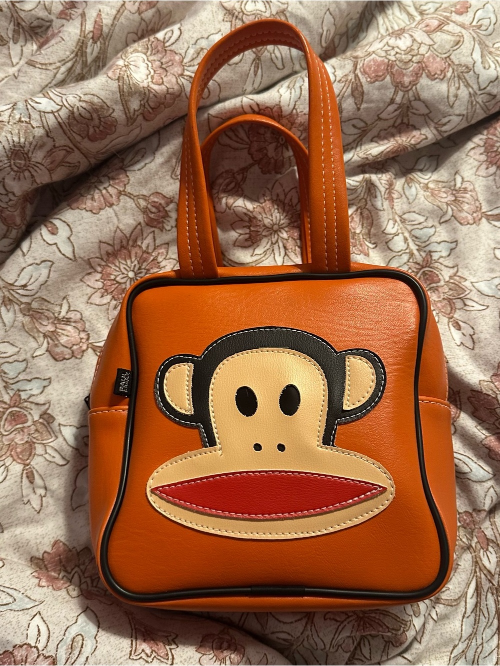Paul Frank Orange Julius Monkey Face Mini Handbag - Vintage - Y2K